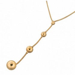 COLLIER FANTAISIE, FINITION DORE