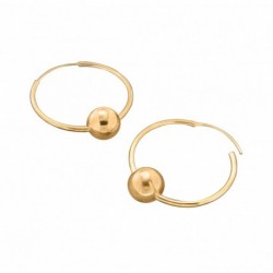 BOUCLE D OREILLE FANTAISIE, FINITION DORE