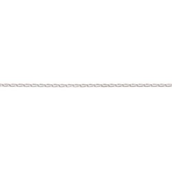 50 cm - 1,6 mm - maille gourmette cheval limée - chaîne argent