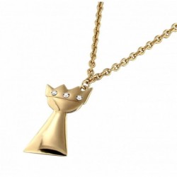 COLLIER FANTAISIE, FINITION DORE