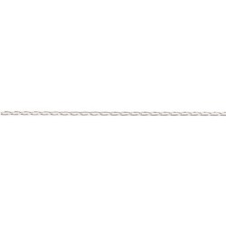 45 cm - 2,0 mm - maille gourmette cheval limée - chaîne argent