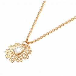COLLIER FANTAISIE, FINITION DORE