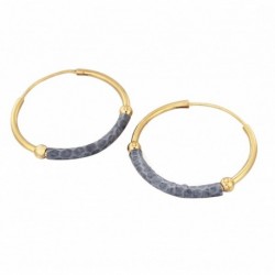 BOUCLE D OREILLE FANTAISIE, FINITION DORE