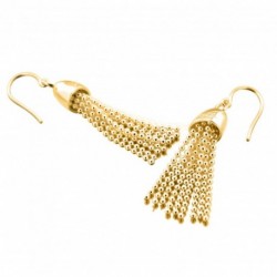 BOUCLE D OREILLE FANTAISIE, FINITION DORE