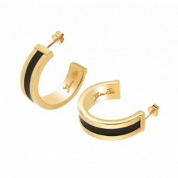 PLATING GOLD CREOLE HOOP EARRINGS