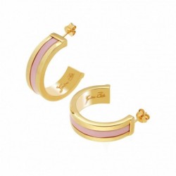 PLATING GOLD CREOLE HOOP EARRINGS