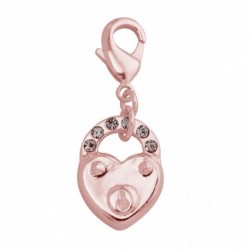 PENDENTIF FANTAISIE, FINITION OR ROSE