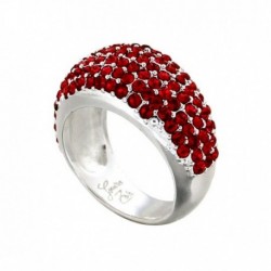 BAGUE DEMIE LUNE CRISTAUX DE SWAROVSKI