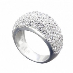 BAGUE DEMIE LUNE CRISTAUX DE SWAROVSKI