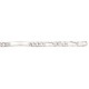 19 cm - 6,3 mm - identité super cheval alternée 1,3 - identité argent