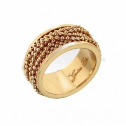 BAGUE BOBINE MULTICHAINE BOULE