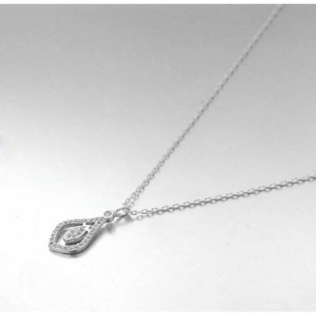 COLLIER CHAINE+PEND CZ SERTIS