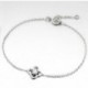 BRACELET ARGENT 925 FLEUR CZ BLANC