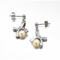 BO ARGENT 925 NOEUD DE RUBAN