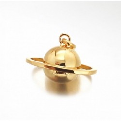 PENDENTIF PLAQUE OR PLANETE