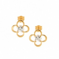 BO PLAQUE OR FLEUR 1CZ