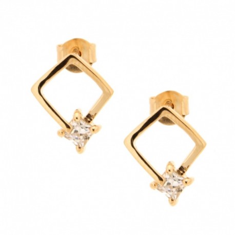 BO PLAQUE OR CARRE CZ CARRE