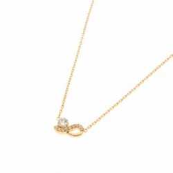 COLLIER 42CM PLAQUE OR RUBAN OZ