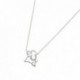 COLLIER 42CM ARGENT 925 CHIEN OXYDE DE ZIRCONIUM
