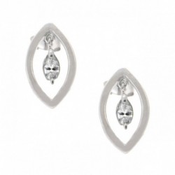 BO Argent 925 Ovale Pampille OZ