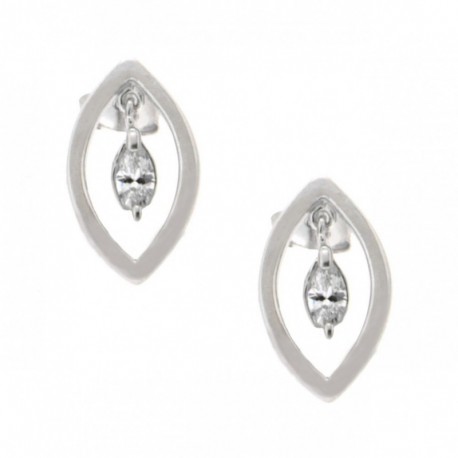 BO Argent 925 Ovale Pampille OZ