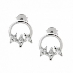 BO ARGENT 925 CERCLE 3OZ OVALES