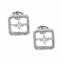 BO ARGENT 925 CARRE OZ