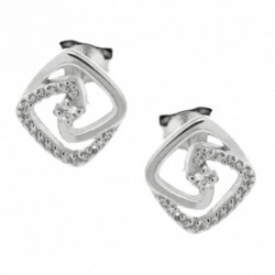 BO ARGENT 925 LOSANGE SPIRALE OZ