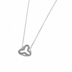 COLLIER 42CM ARGENT 925 FANTAISIE