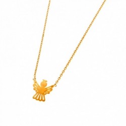 COLLIER PLAQUE OR 42CM ANGE
