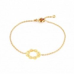 BRACELET 18CM PL OR CERCLE D OZ PLACE AR