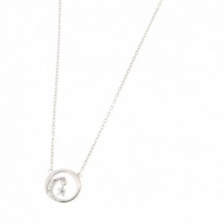 Collier 42cm Argent Rhodi