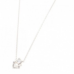 Collier 42cm Argent Rhodi
