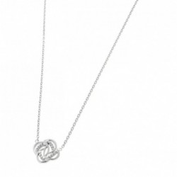 Collier 42cm Argent Rhodi
