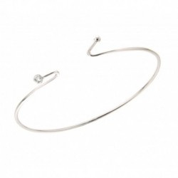 Bracelet Jonc 55mm Argent Rhodi