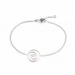 Bracelet 18cm Argent Cercle Multiples