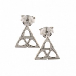 Boucles d'Oreilles Argent Triangle Ajour