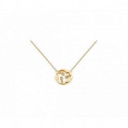 COLLIER 42CM PL OR ROND ORNE DE OZ