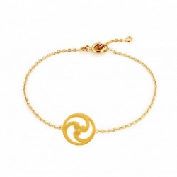 BRACELET 18CM PL OR ROND MOTIF CELTIQUE