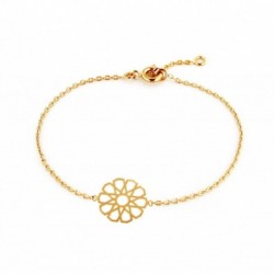BRACELET 18CM PL OR FORME MANDALA