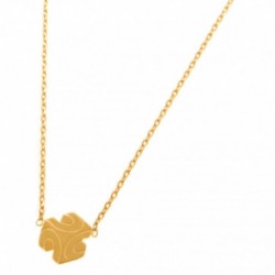 COLLIER 42CM PL OR FANTAISIE