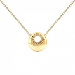 COLLIER 42CM PL OR FANTAISIE