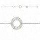 BRACELET 18CM ARGT CERCLE LOVE