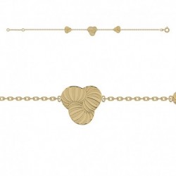 BRACELET 18CM PL OR FANTAISIE