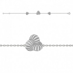BRACELET 18CM ARGT FANTAISIE