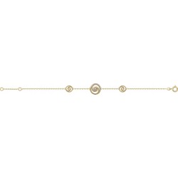 BRACELET 18CM SPIRALE AU MILIEU ORNE DE OZ