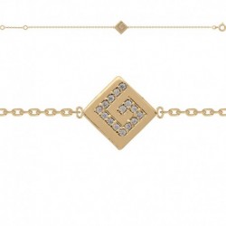 BRACELET 18CM POR CARRE ET OZ