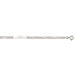 Larg. 3,2 mm - lg. 18 cm - Identité argent - super cheval alternée 1,3 - poids : 5,5 gr