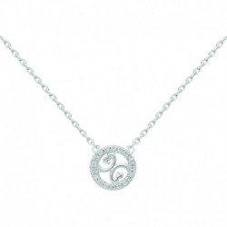 COLLIER 42CM ARGT CERCLE OZ FANTAISIE