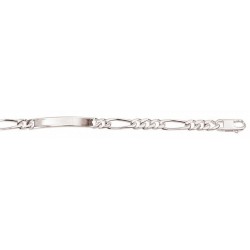 Larg. 5,0 mm - lg. 19 cm - Identité argent - super cheval alternée 1,3 - poids : 12 gr